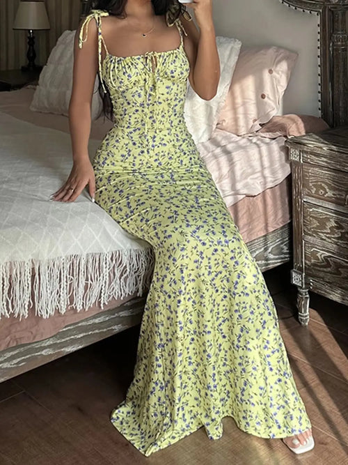 VintRue Strap Midi Dress | After-Dark Poise