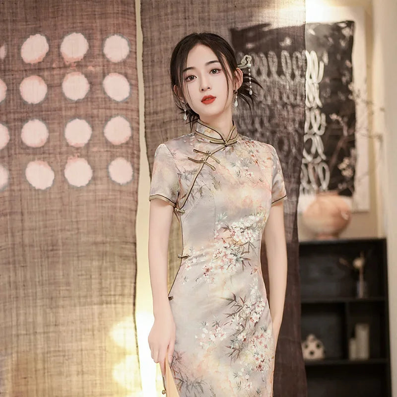 VintRue Floral Cheongsam | Vintage Ease